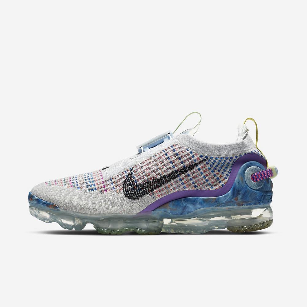 Sneakers Nike Air VaporMax 2020 FK Platine 8032-619 Pure Platinum/Multi-Color/Black Homme | OTB-90356836